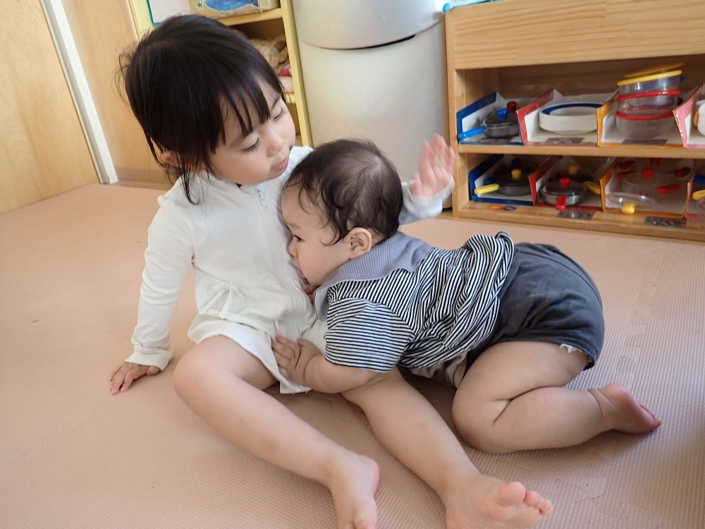 お姉ちゃんがいるから安心💗