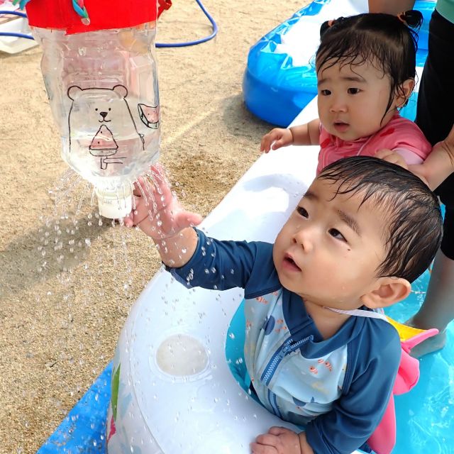 楽しかった水遊び🐰