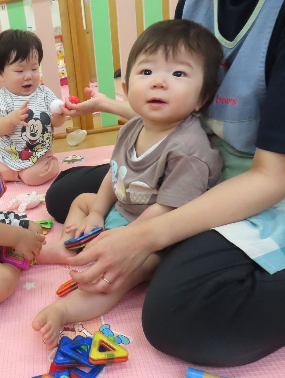 ウサギ組に
新しいお友達がはいりました♪