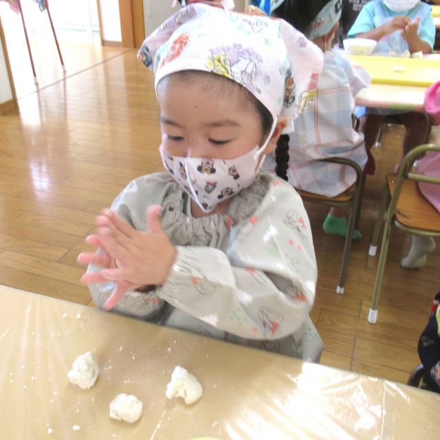 ＊　3歳児クッキング②　（ゆめはうす認定こども園）　＊