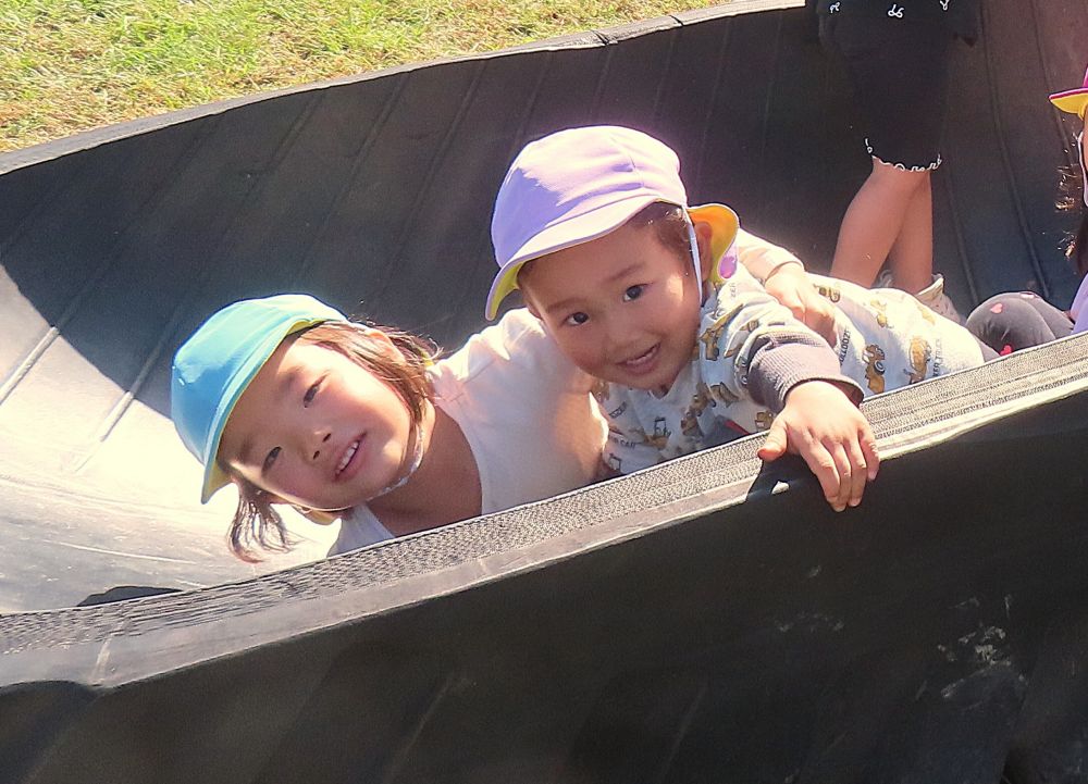 恐竜公園でお姉ちゃんと
感動の再会💕