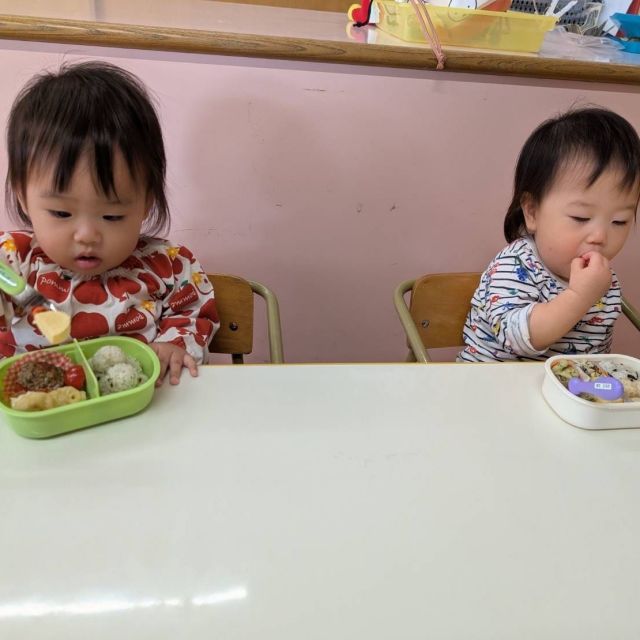 お弁当の日　～0歳児　ウサギ組～