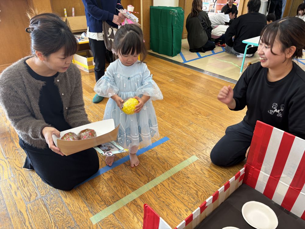 どこから投げようかな？
