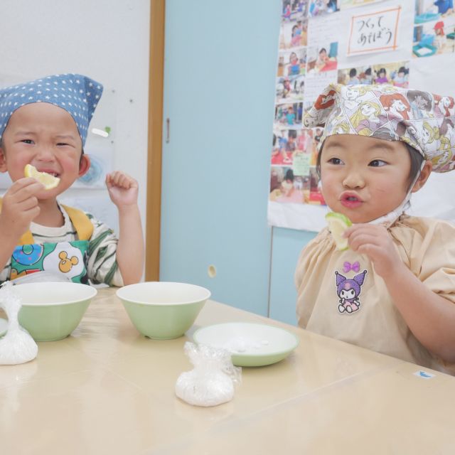 ＊　３歳児　クッキング　＊