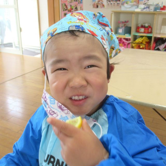 ＊　3歳児　クッキング①　(ゆめはうす認定こども園)　＊