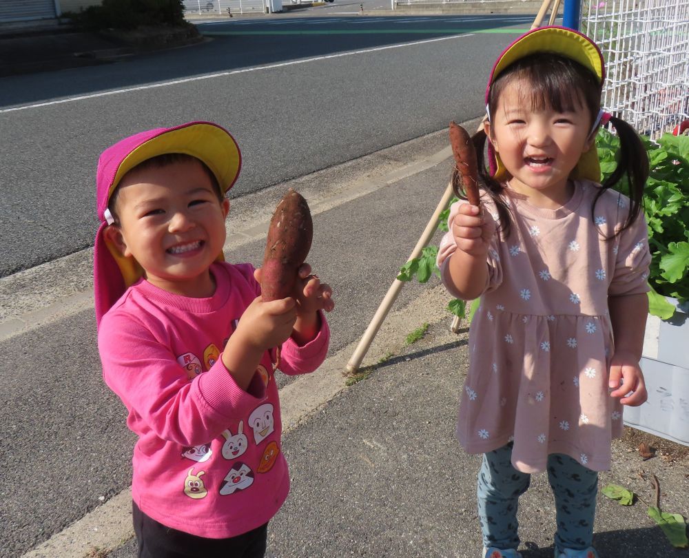 「おおきい✨」
「ちいさい💗」