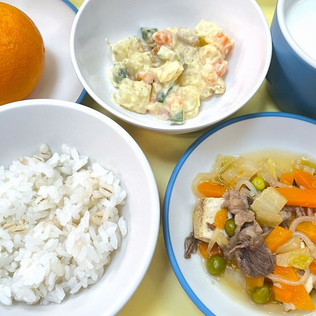 ＊　今日の献立　＊