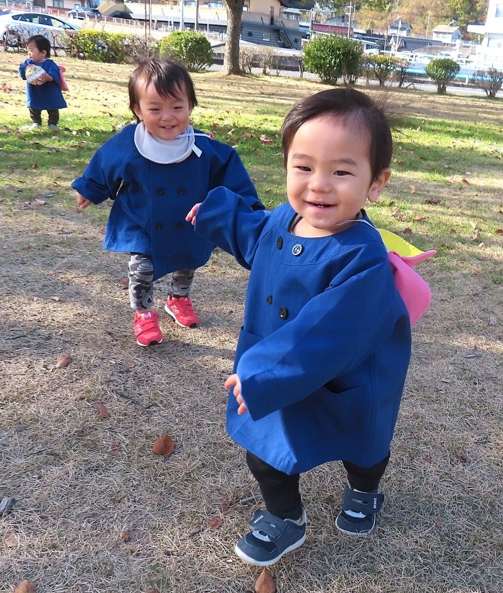 公園に行って
　よーい、どん🏃