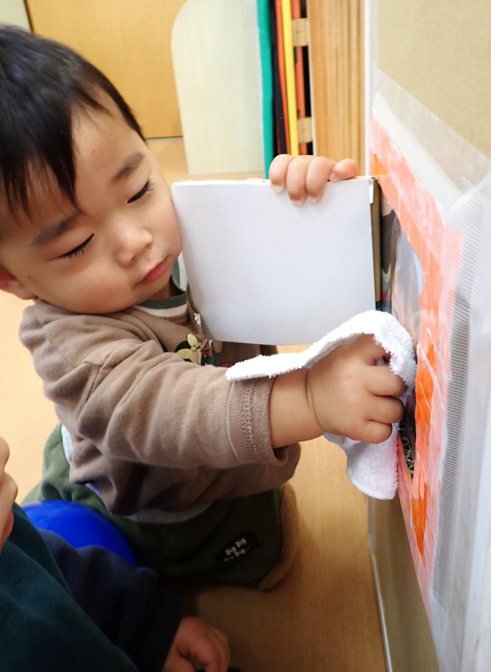 🐰ウサギ組の鏡
　　ぼくが磨くね✨