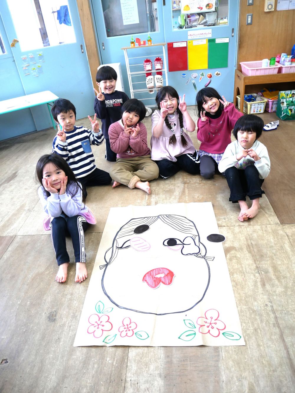 Aチームの福笑い♡