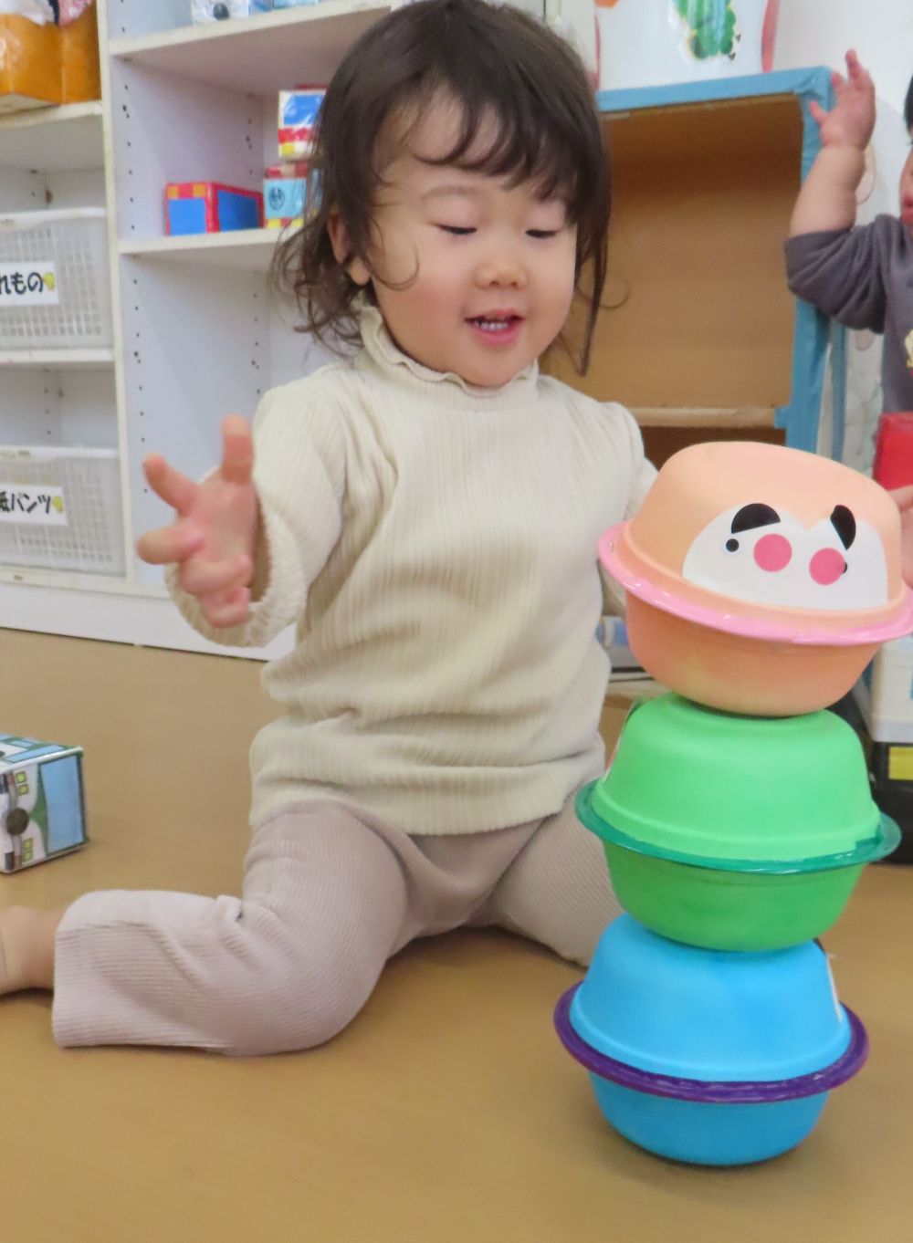 そ～っと、そ～っと
　こんなに積めた✨