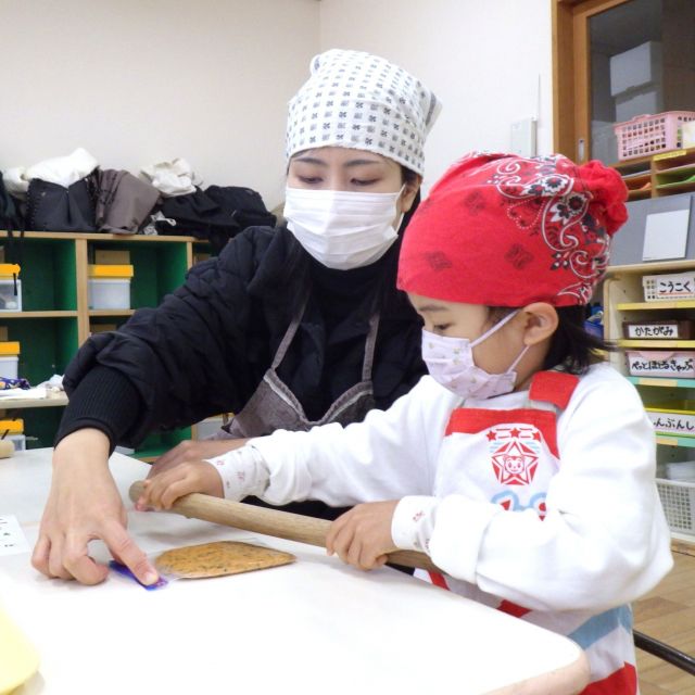 ＊　４歳児　親子クッキング②　（ゆめはうす認定こども園）　＊