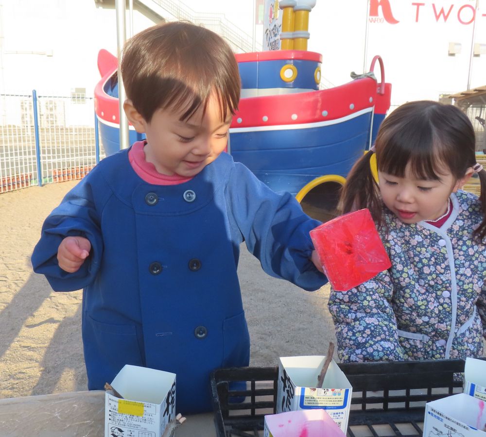 ウサギ組さん
イチゴアイスどうぞ🍓