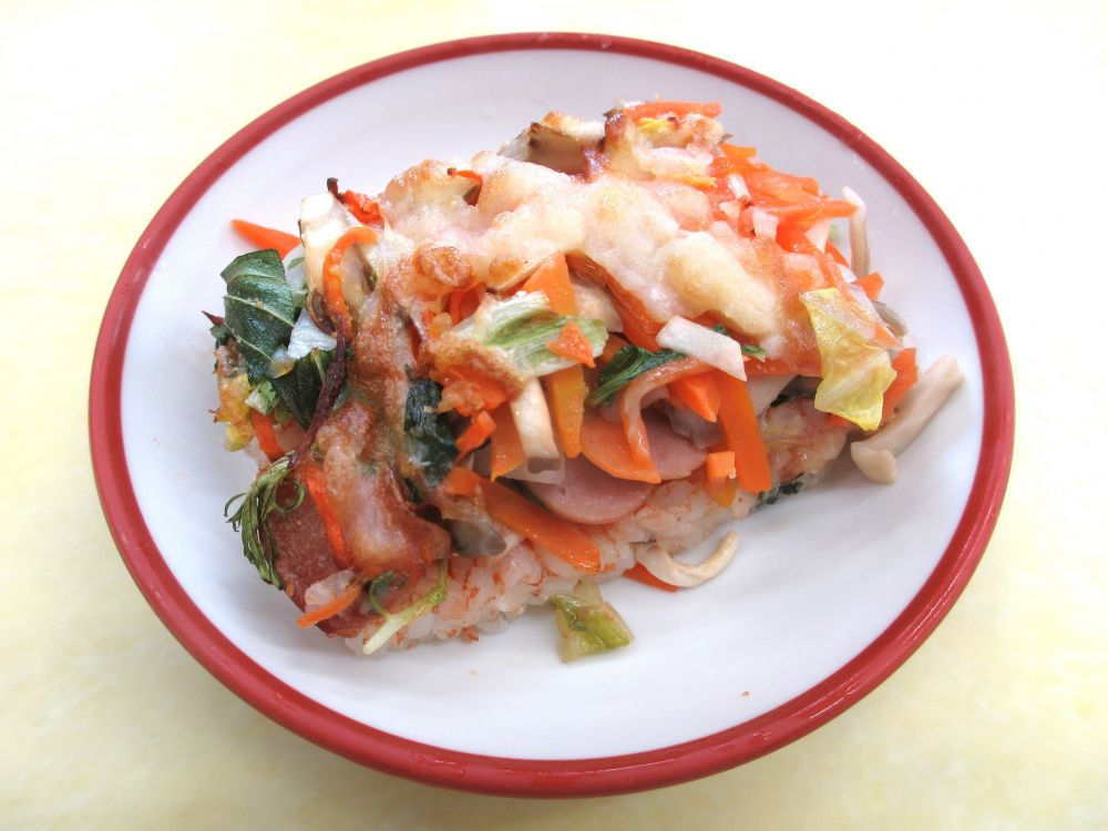 冬野菜のライスピザ