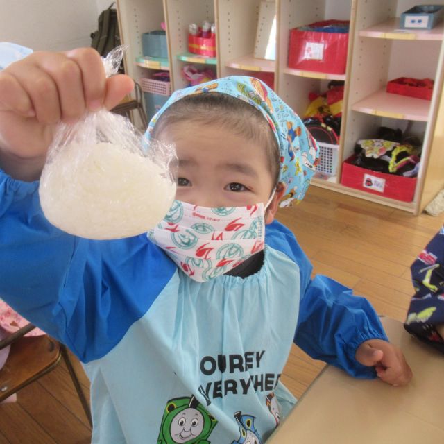 ＊　3歳児　クッキング①　(ゆめはうす認定こども園)　＊