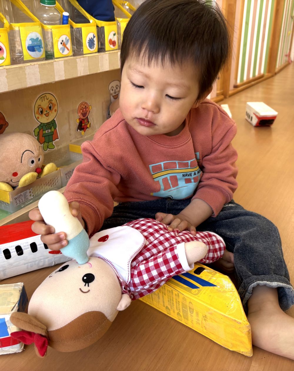 ”着せ替え抱っこ人形”
ミルクあげるね💗