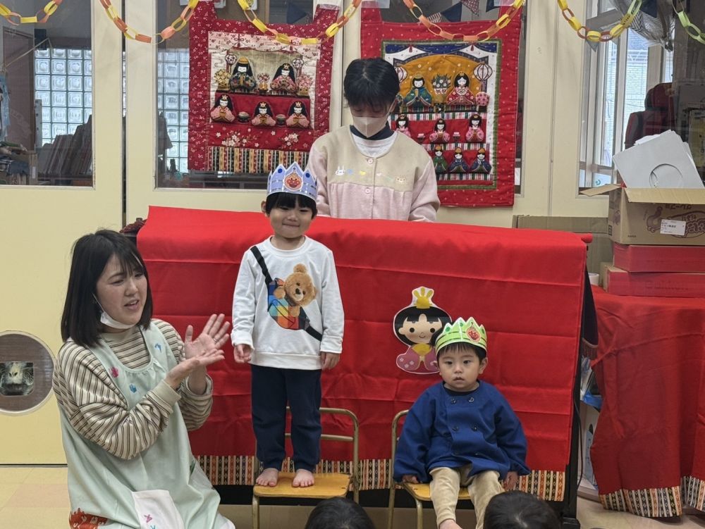 ３月うまれのお誕生日は２人♪
先生の質問にニコニコで答えてくれたHくん
いつもは名前を言えるけど、
ドキドキなⅯくん
２人ともおめでと～♡