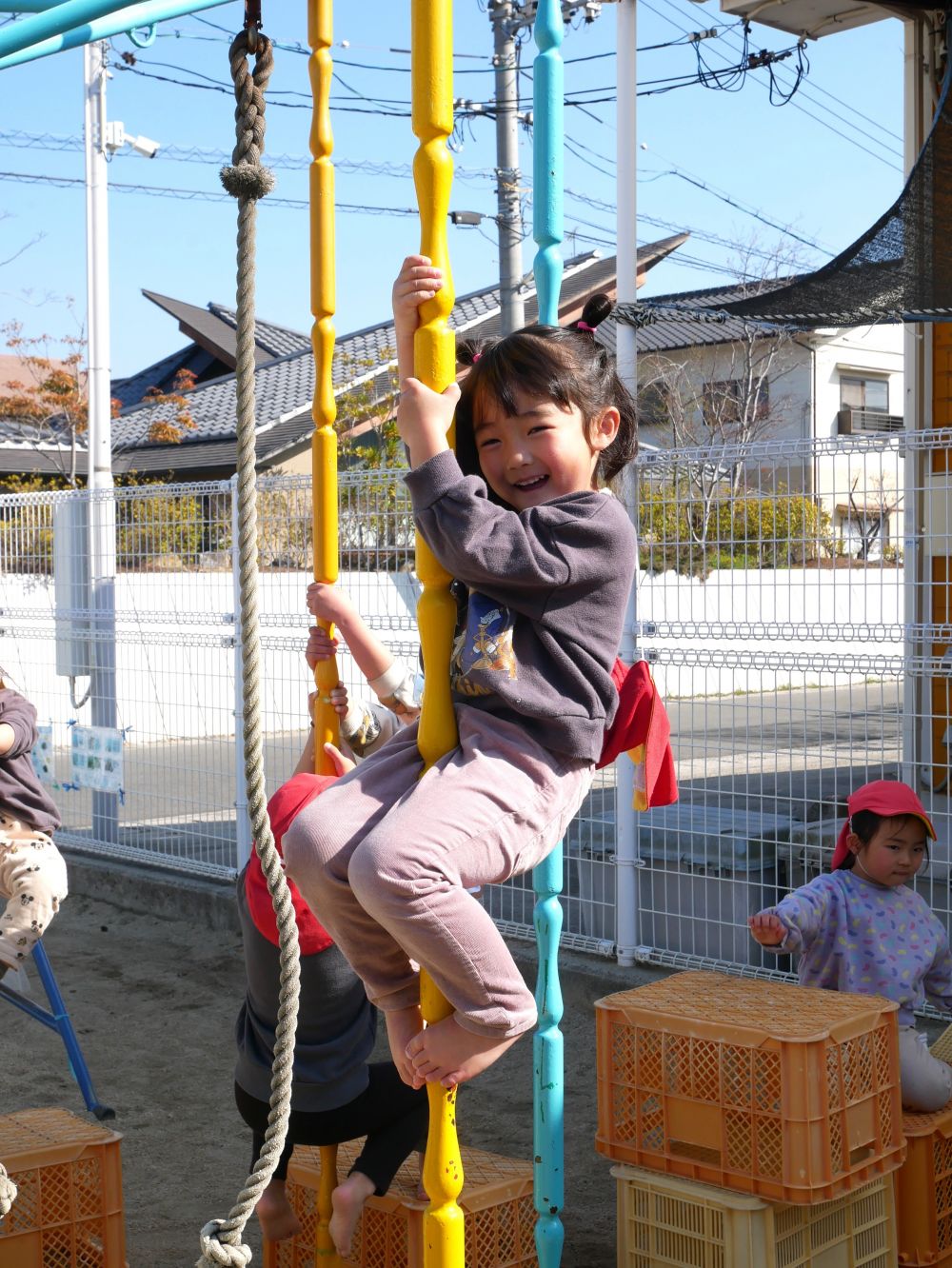 『今日はここまで登れた！今までで一番登れてる』
Kちゃん大満足♡みんなの挑戦はまだまだ続きます