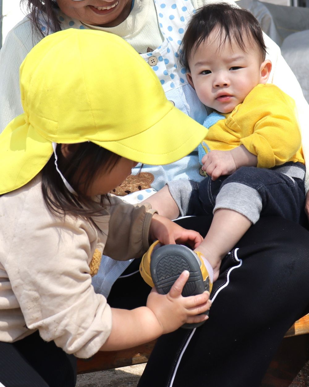 靴をはかせてあげたよ💗