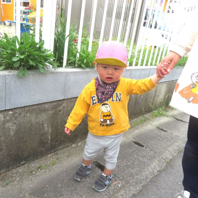 ＊　１歳児　春散歩　＊