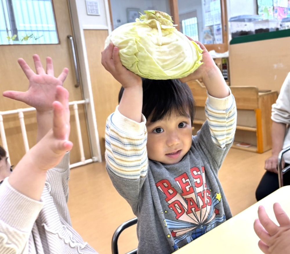 どっちが重いか、比べっこ💪