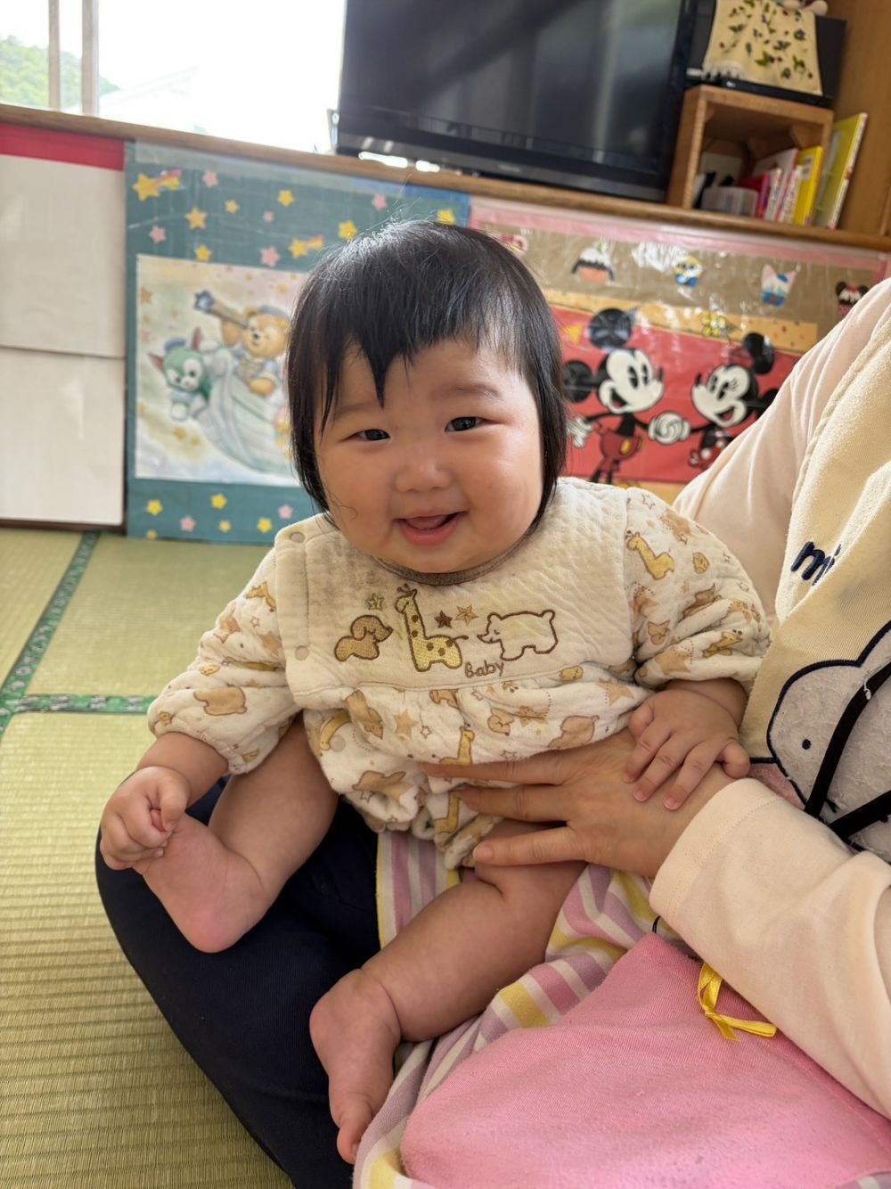 Rくんは先生のお膝に座って、
終始ご機嫌でした🍀
