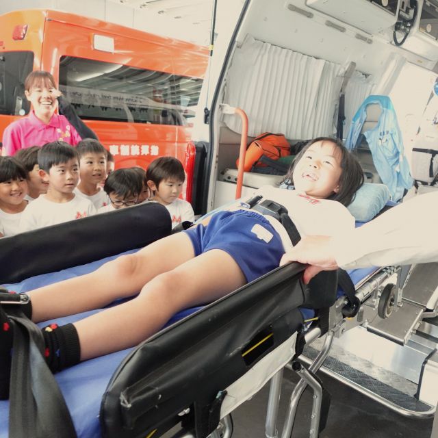 ＊　５歳児　消防署見学②　＊