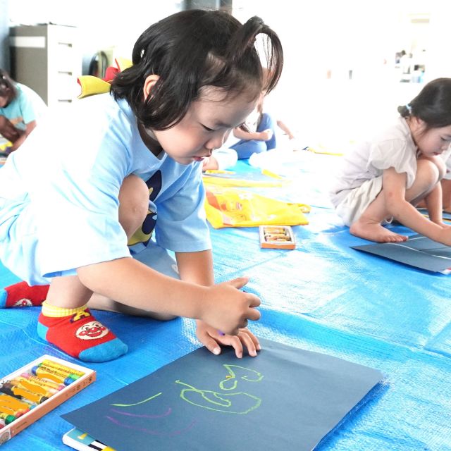 ＊　4歳児　消防署見学へ①☆　＊