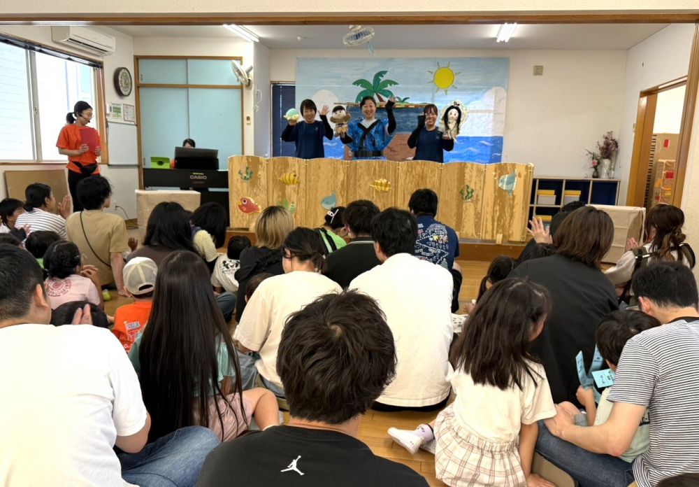 【人形劇】　浦島太郎

毎年・・　一つ一つ作られる人形♡
石田先生作です！

沢山の手拍子ありがとうございます♡

