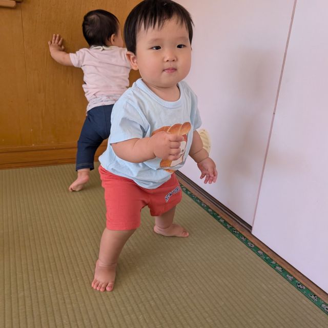 できるようになったよ！　～０歳児　ウサギ組～
