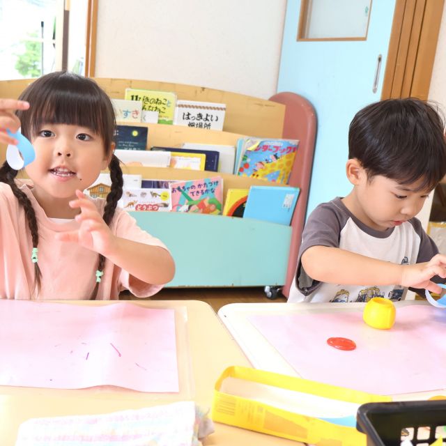 ＊　3歳児　作って！飾って！七夕飾り　＊