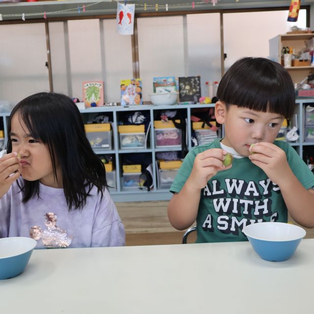 梅ジュース作ったよ♡　＊5歳児＊
