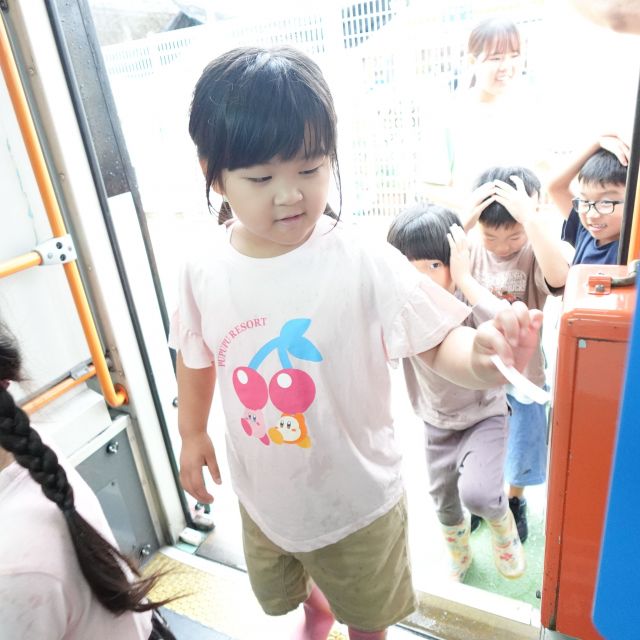 ＊　5歳児　ラッピングバスに乗ったよ　＊