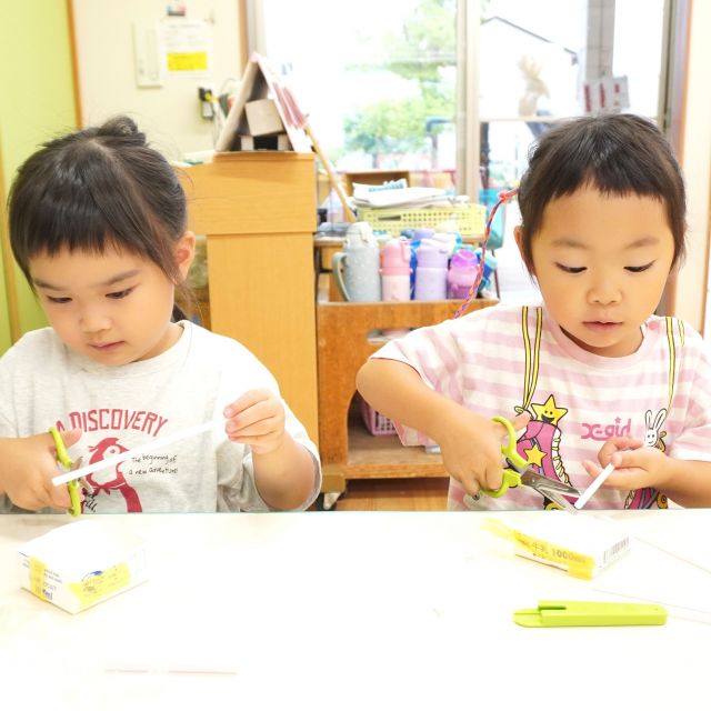 ＊　4歳児　シャボン玉遊び　＊