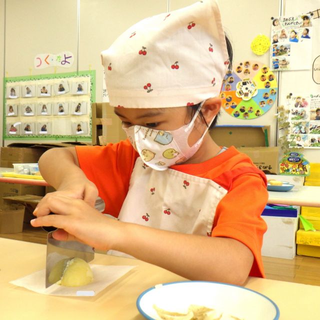 ＊　5歳児　ジャガイモでクッキング！　＊