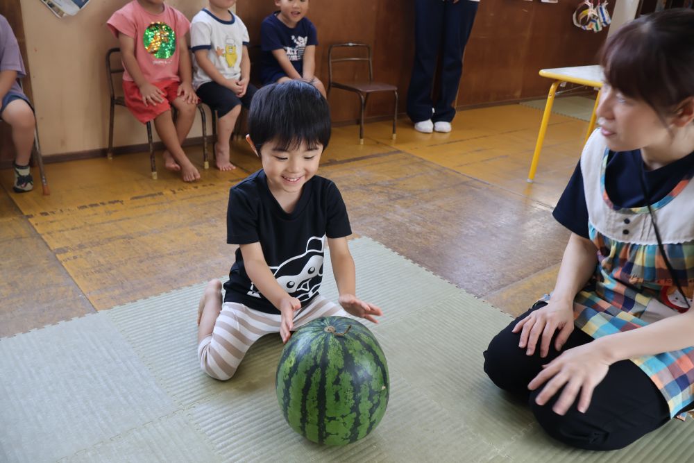 食育の日②🍉～3歳児～ | 園だより | 社会福祉法人MONDEN会