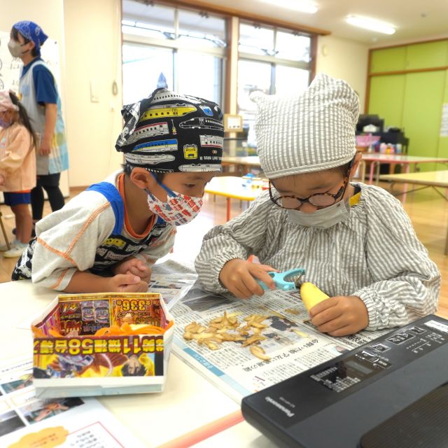 ＊　５歳児　園に泊まろう！【夜ご飯作り】はーとチーム①　＊