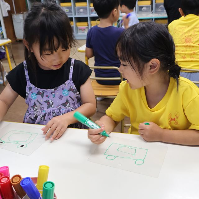 お泊まり保育　【キーホルダー作り②】　＊５歳児＊