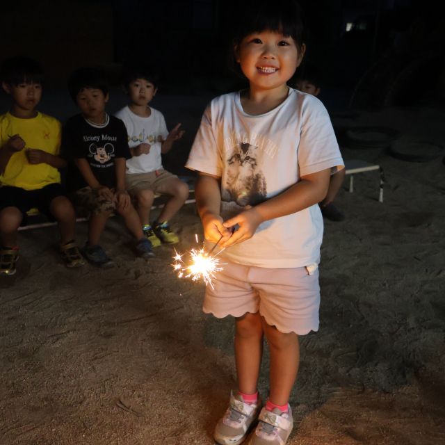 お泊まり保育　【花火】　＊５歳児＊