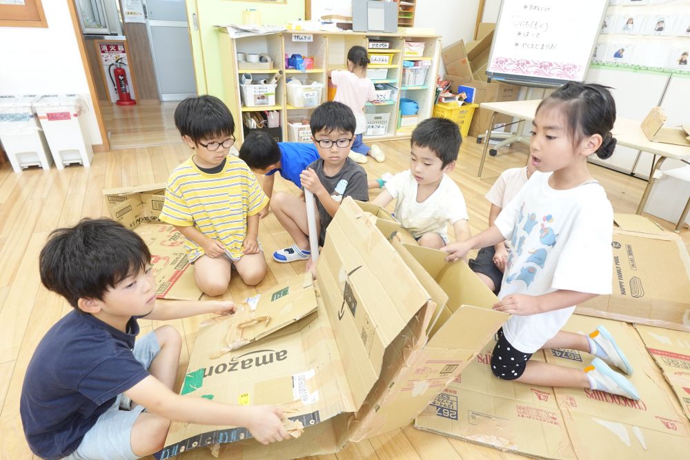 事件発生！！！！！！
トンネルが立ってくれない！！
どうやったら立つのかな？
みんなで考えます！！