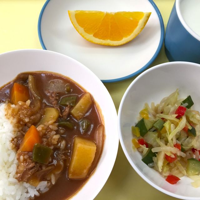 ＊　今日の献立　（あいはうす・すいみい保育園）　＊