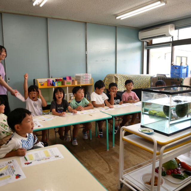 夏野菜実験②　＊５歳児＊