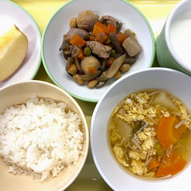 ＊　今日の献立　（あいはうす・すいみい保育園・門田認定こども園）　＊