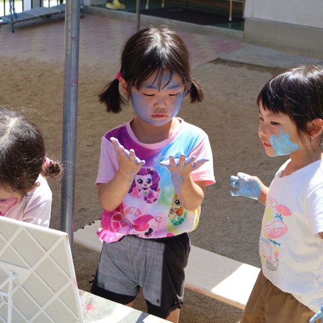 ボディペインティング　＊４歳児＊