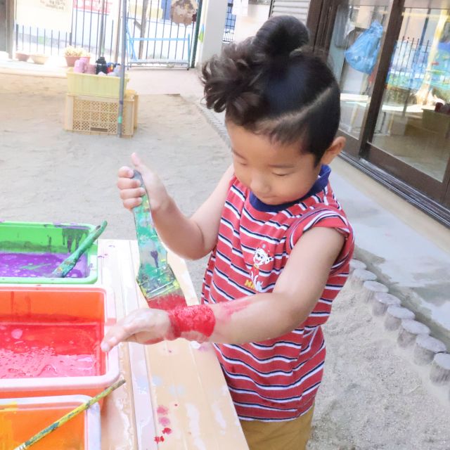 ボディペインティング　＊3歳児＊