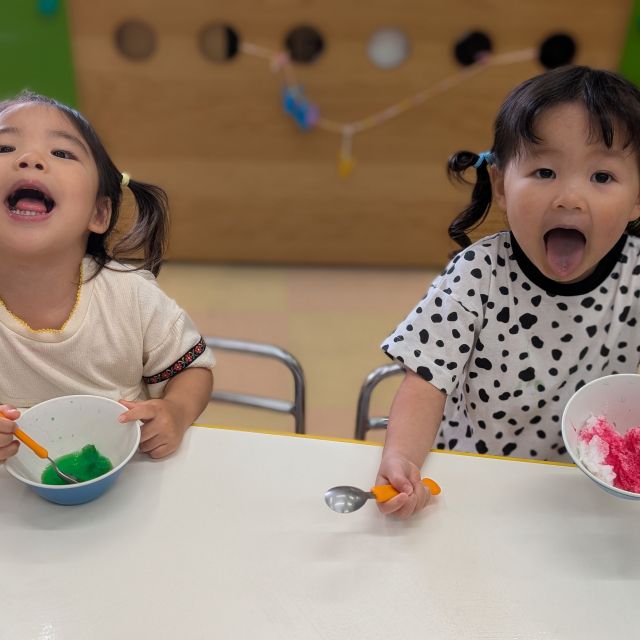 🍧かき氷🍧　〜2歳児　クマ組〜