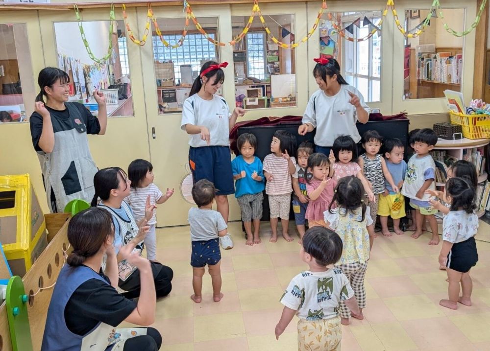 最後の日のお楽しみ会では、
『好きすぎて滅！』をみんなで踊りました。

たくさん遊んでくれて、ありがとうございました♡