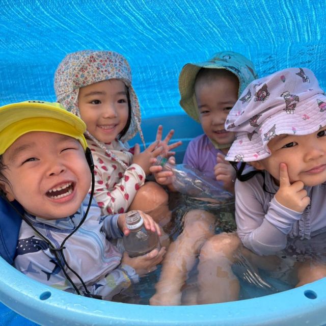 楽しかった水遊び　〜2歳児　クマ組〜