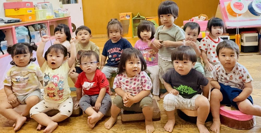 本番に向けてみんなで
「えいえいおー✊🏻」

明日は楽しい運動会にしようね！