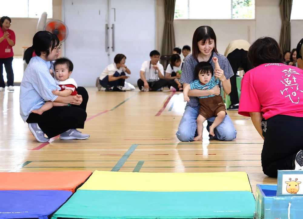 🐰サーキットは名前を呼んでもらって、元気にお返事🖐🏻
よーいドン！！